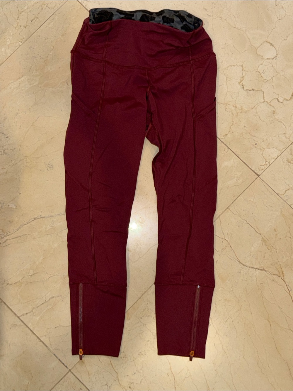 Lululemon Burgundy Active Leggings
